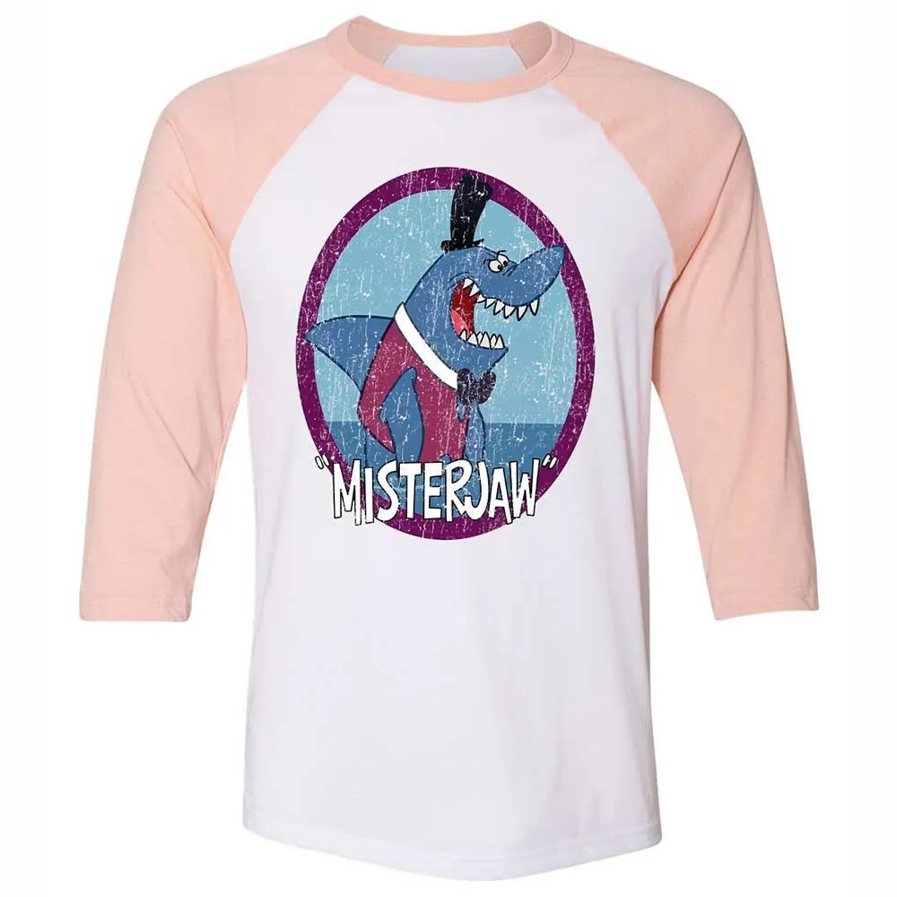 Unisex 3/4 Baseball Tee - SCRUTWT3 - White/Heather Peach - 5