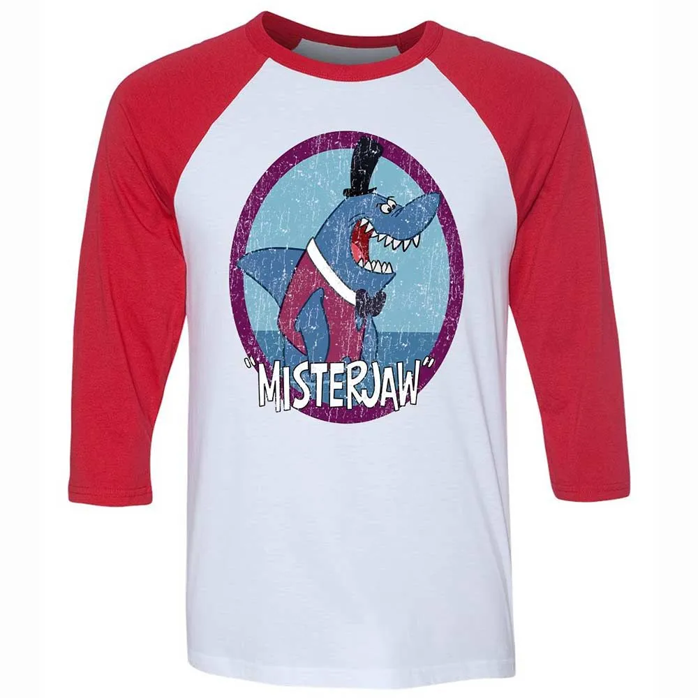 Unisex 3/4 Baseball Tee - SCRUTWT3 - White/Red - 9