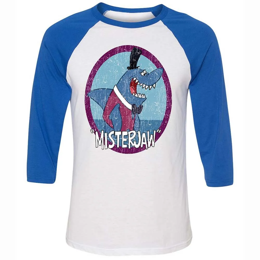 Unisex 3/4 Baseball Tee - SCRUTWT3 - White/True Royal - 10