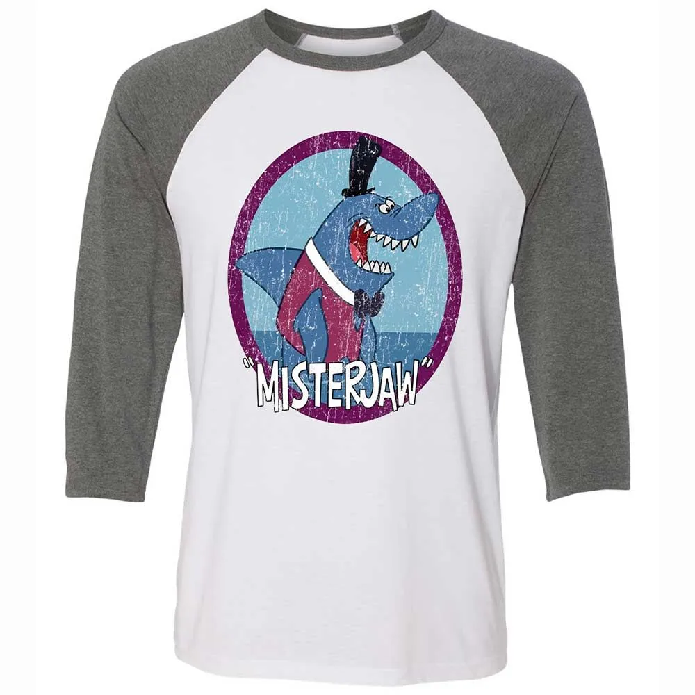 Unisex 3/4 Baseball Tee - SCRUTWT3 - White/Deep Heather - 11