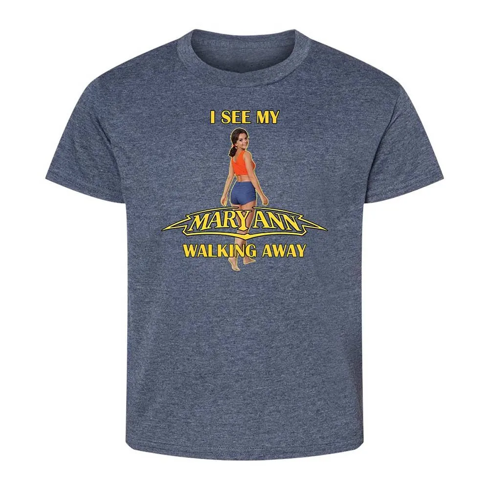 Kids T-Shirt - T9LSPAEQ - Heather Navy - 9