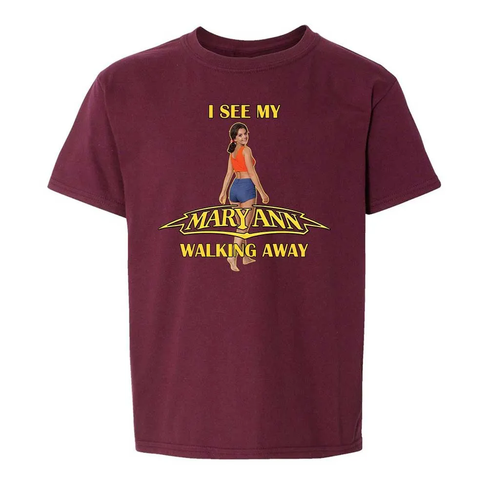 Kids T-Shirt - T9LSPAEQ - Maroon - 14