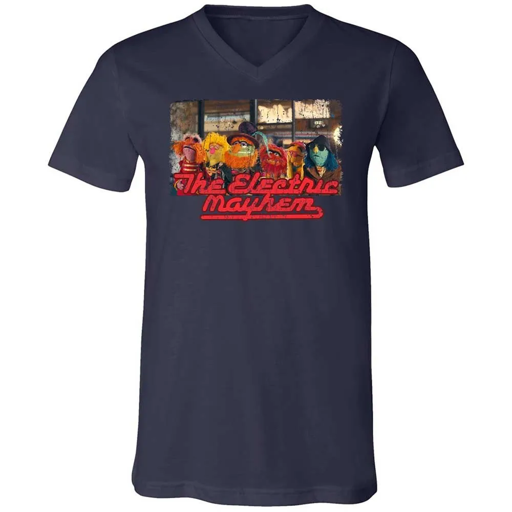 Unisex V-Neck T-Shirt - 987VZXV6 - Navy - 2