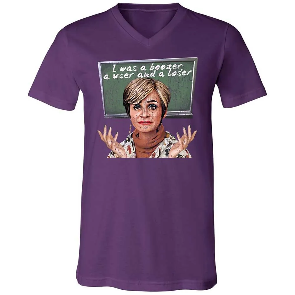 Unisex V-Neck T-Shirt - 6CY4NKKH - Team Purple - 10