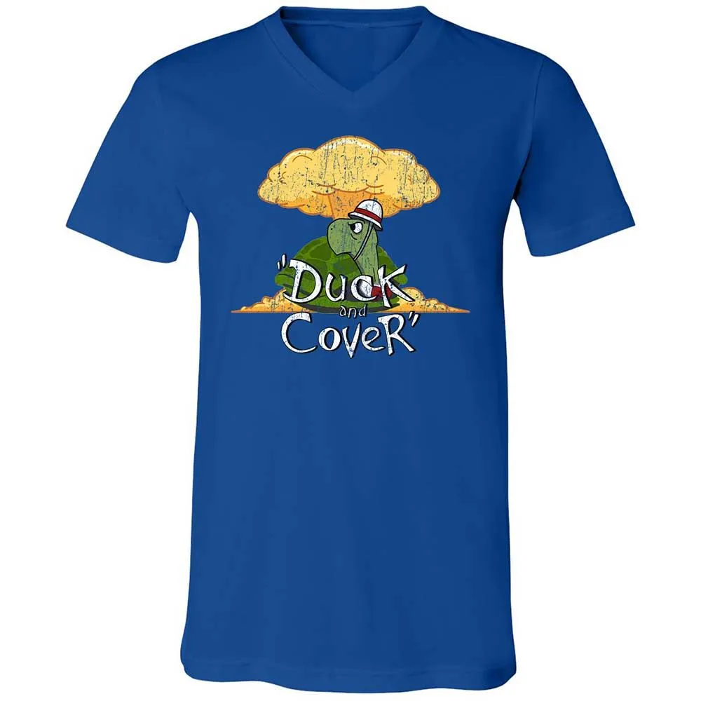Unisex V-Neck T-Shirt - 36XJ19J9 - True Royal - 4