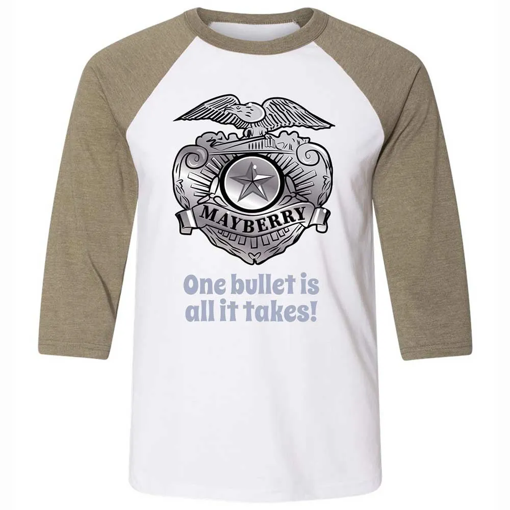 Unisex 3/4 Baseball Tee - 5TZJB6SZ - White/Heather Olive - 4