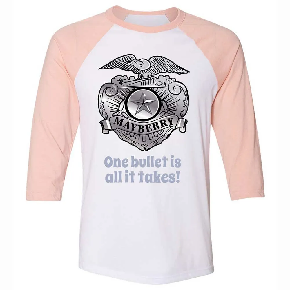 Unisex 3/4 Baseball Tee - 5TZJB6SZ - White/Heather Peach - 5