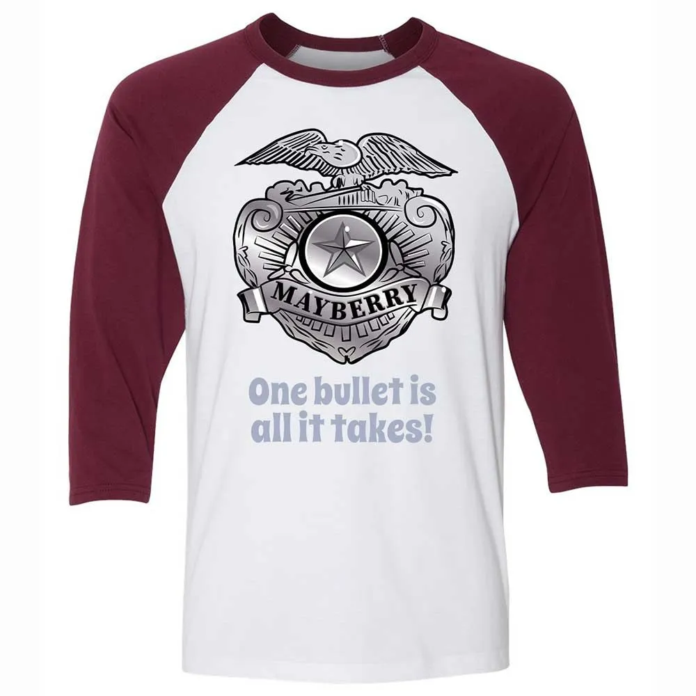 Unisex 3/4 Baseball Tee - 5TZJB6SZ - White/Maroon - 7