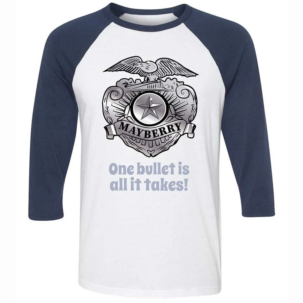 Unisex 3/4 Baseball Tee - 5TZJB6SZ - White/Navy - 8