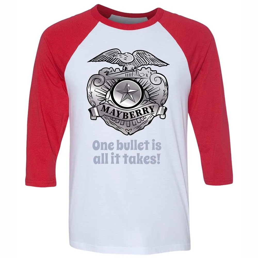Unisex 3/4 Baseball Tee - 5TZJB6SZ - White/Red - 9