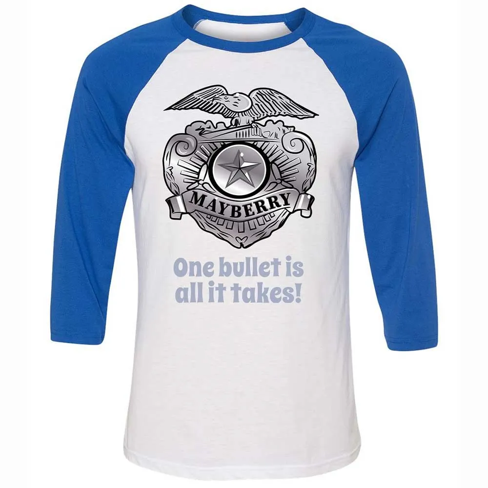 Unisex 3/4 Baseball Tee - 5TZJB6SZ - White/True Royal - 10