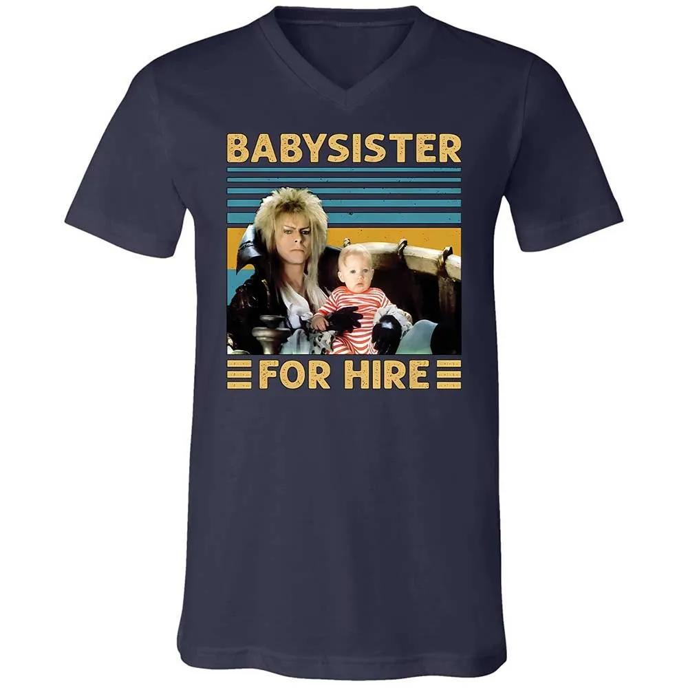 Unisex V-Neck T-Shirt - LZJPYWPX - Navy - 2