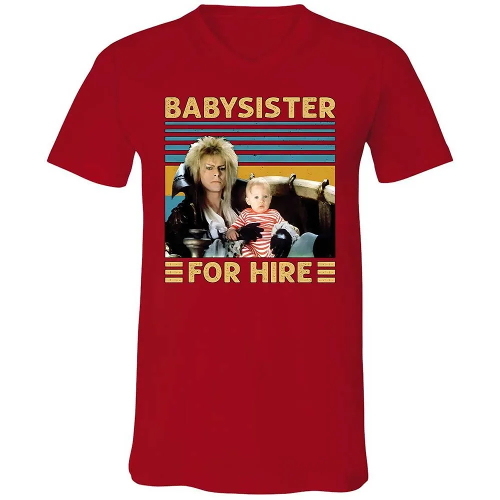 Unisex V-Neck T-Shirt - LZJPYWPX - Red - 6