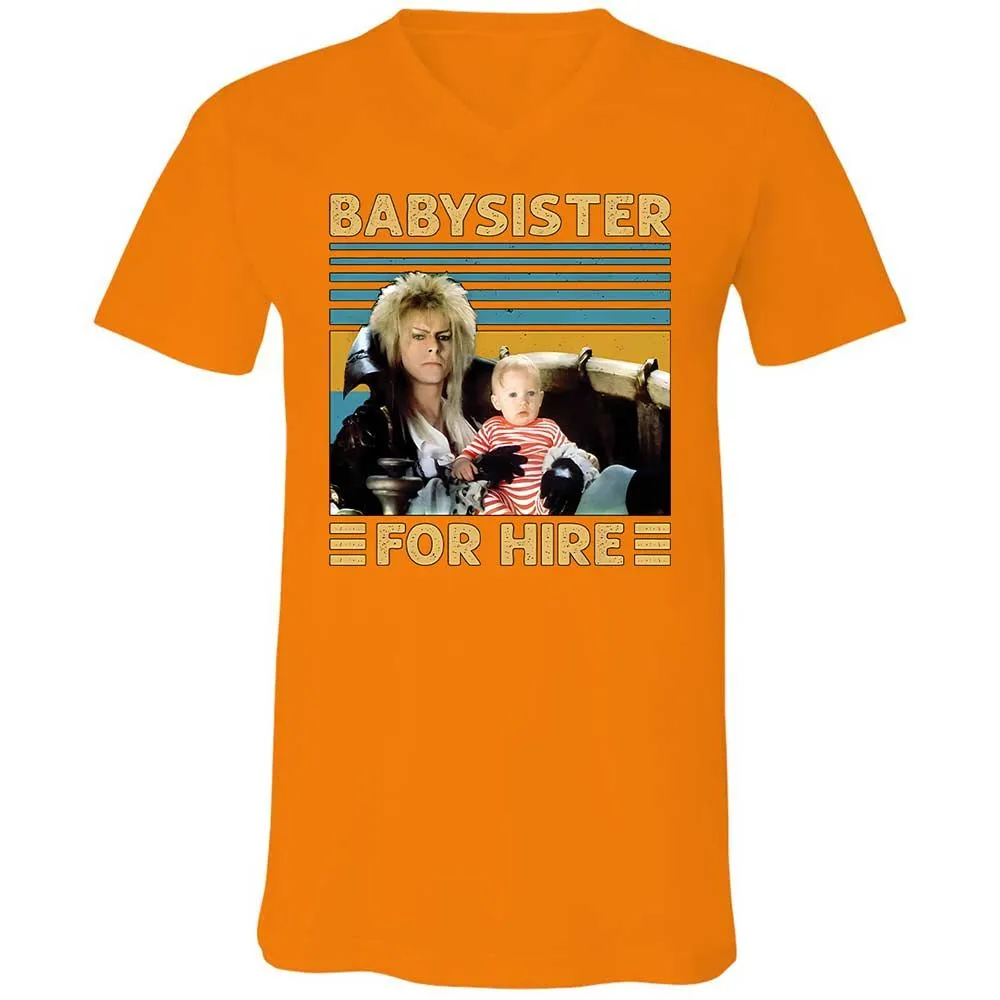 Unisex V-Neck T-Shirt - LZJPYWPX - Orange - 12