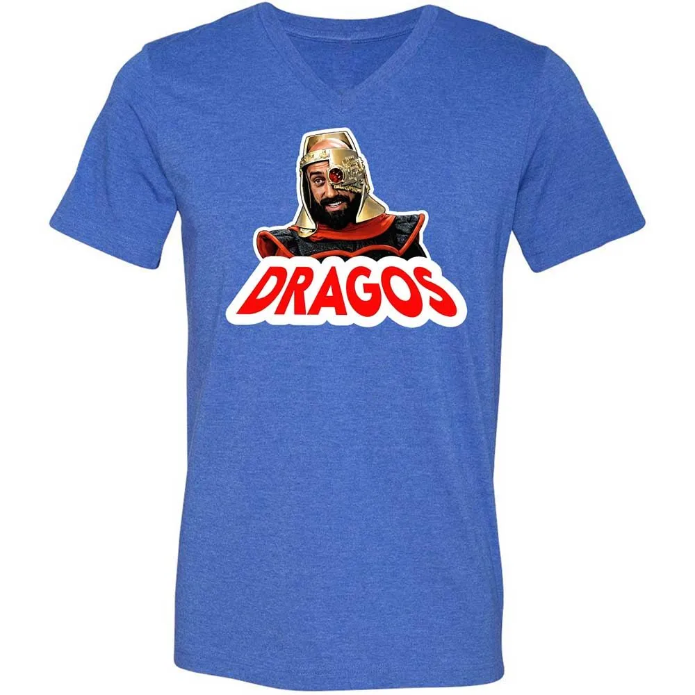 Unisex V-Neck T-Shirt - CNU6XPSE - Heather True Royal - 5