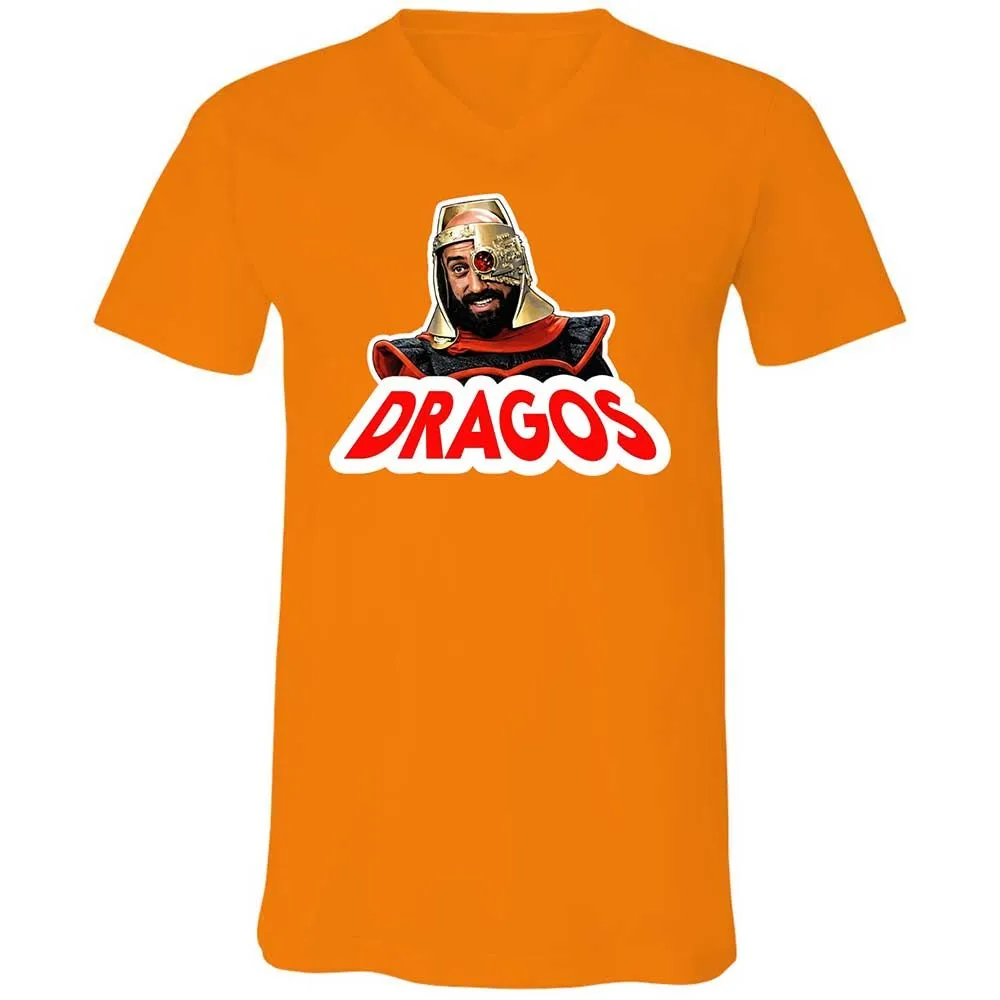 Unisex V-Neck T-Shirt - CNU6XPSE - Orange - 12
