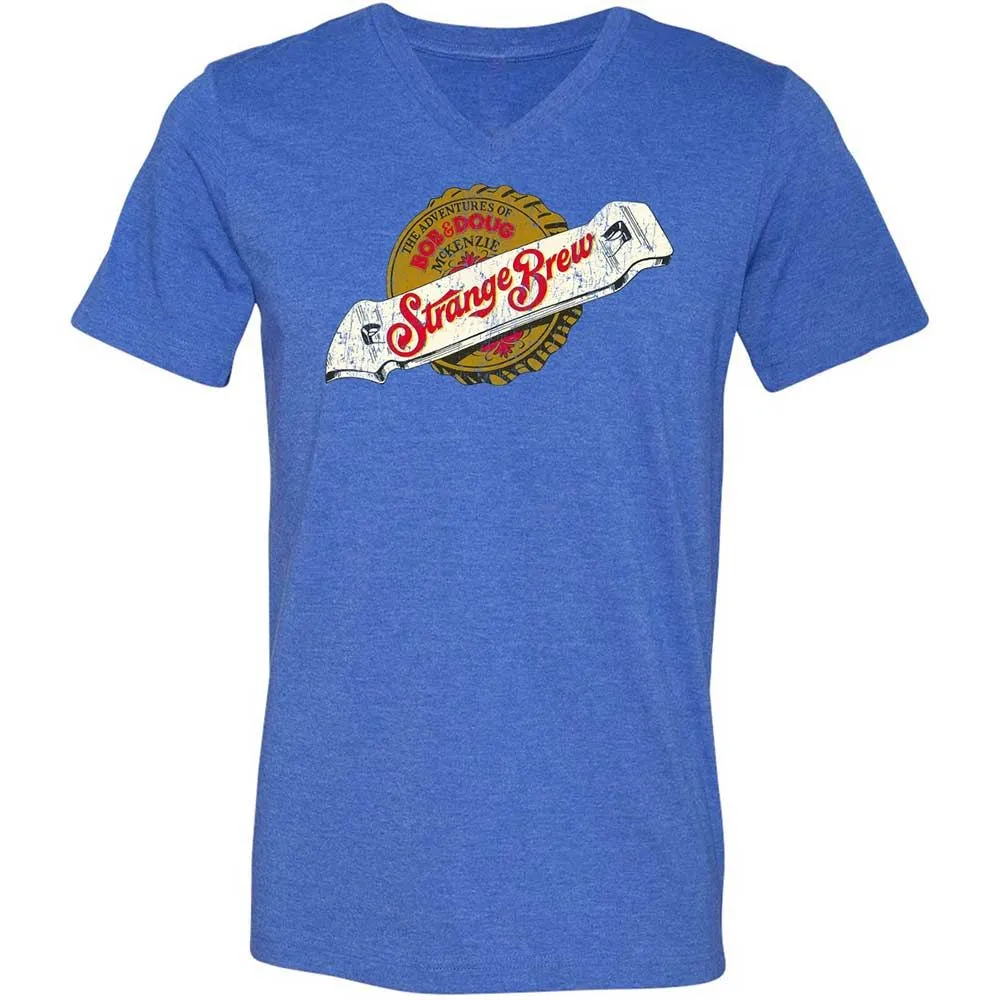 Unisex V-Neck T-Shirt - P4DHA5L4 - Heather True Royal - 5