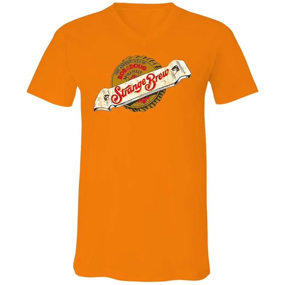 Unisex V-Neck T-Shirt - P4DHA5L4 - Orange - 12