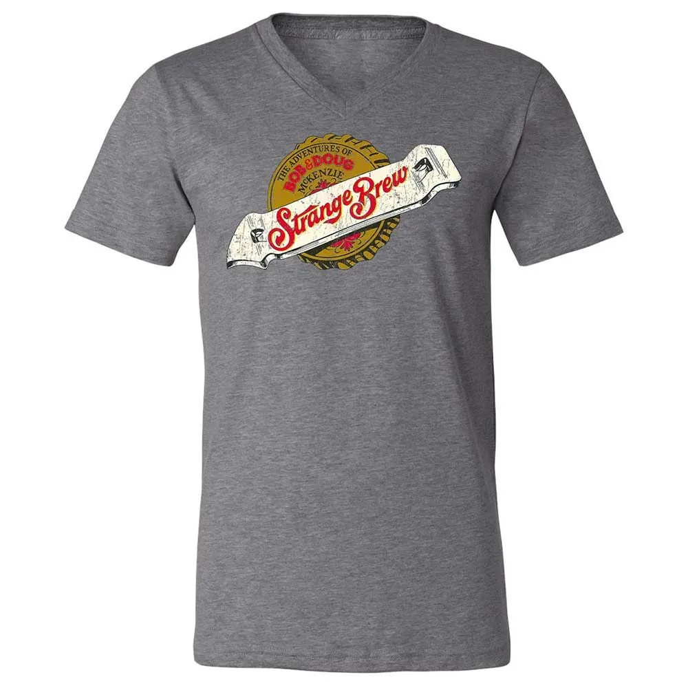 Unisex V-Neck T-Shirt - P4DHA5L4 - Deep Heather - 14