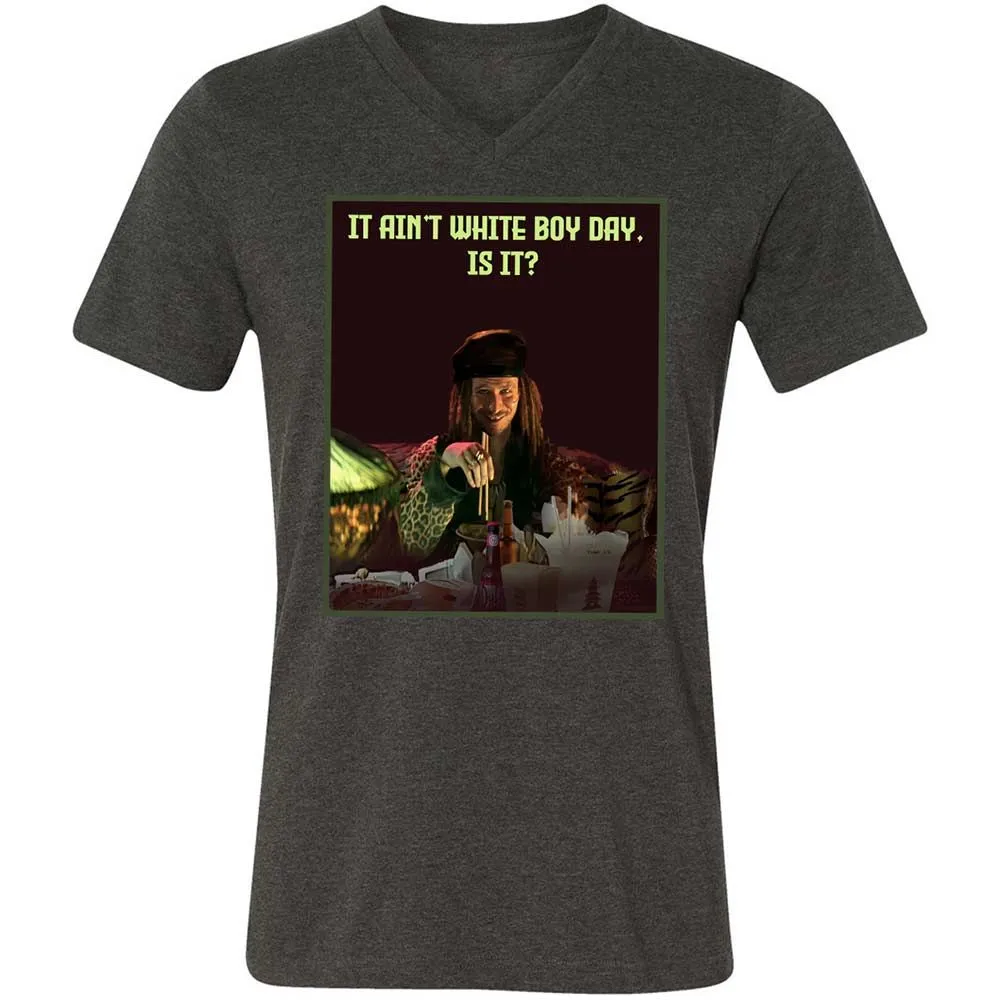 Unisex V-Neck T-Shirt - CJW72A76 - Dark Grey Heather - 9