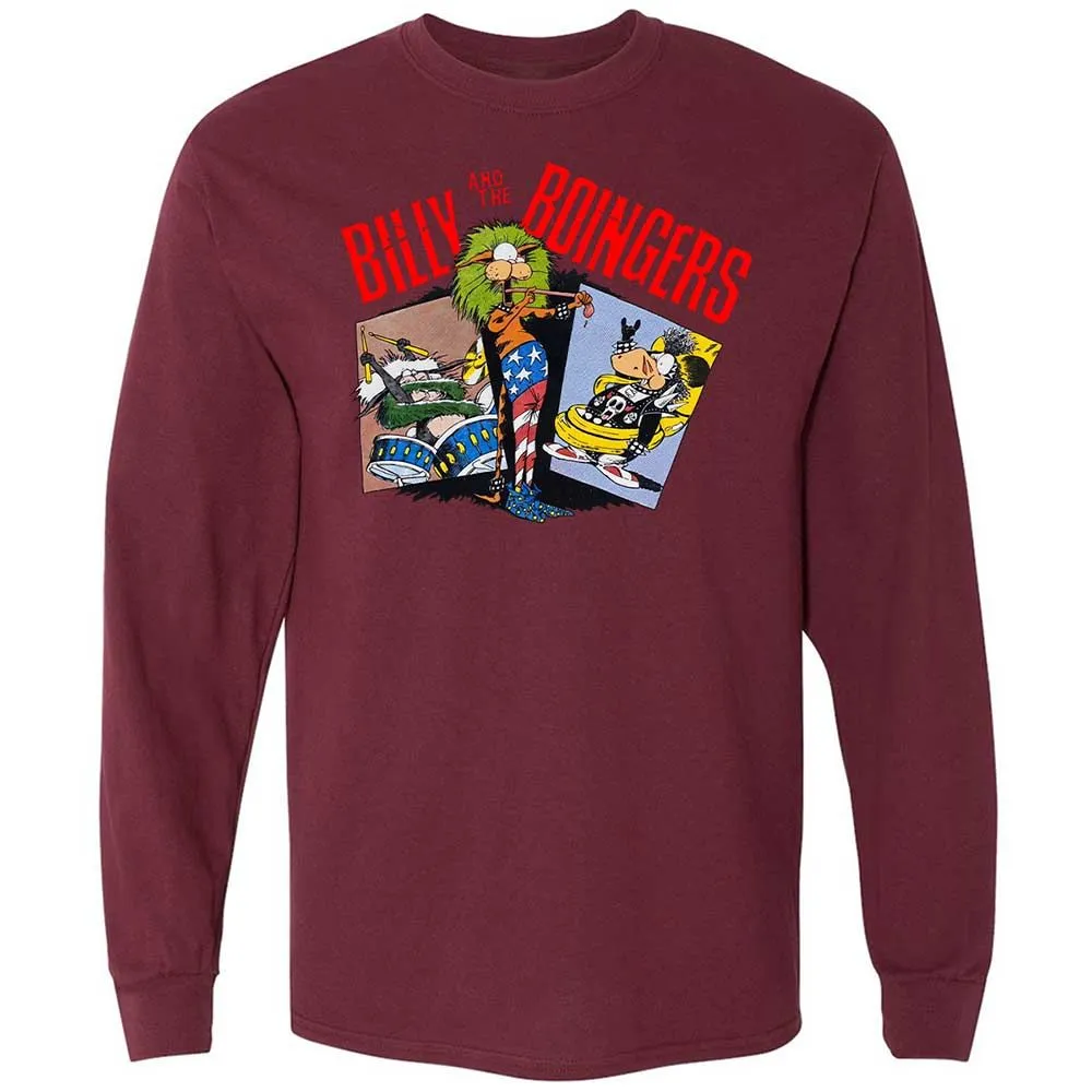 Long Sleeve T-Shirt - BY9T3K3G - Maroon - 6