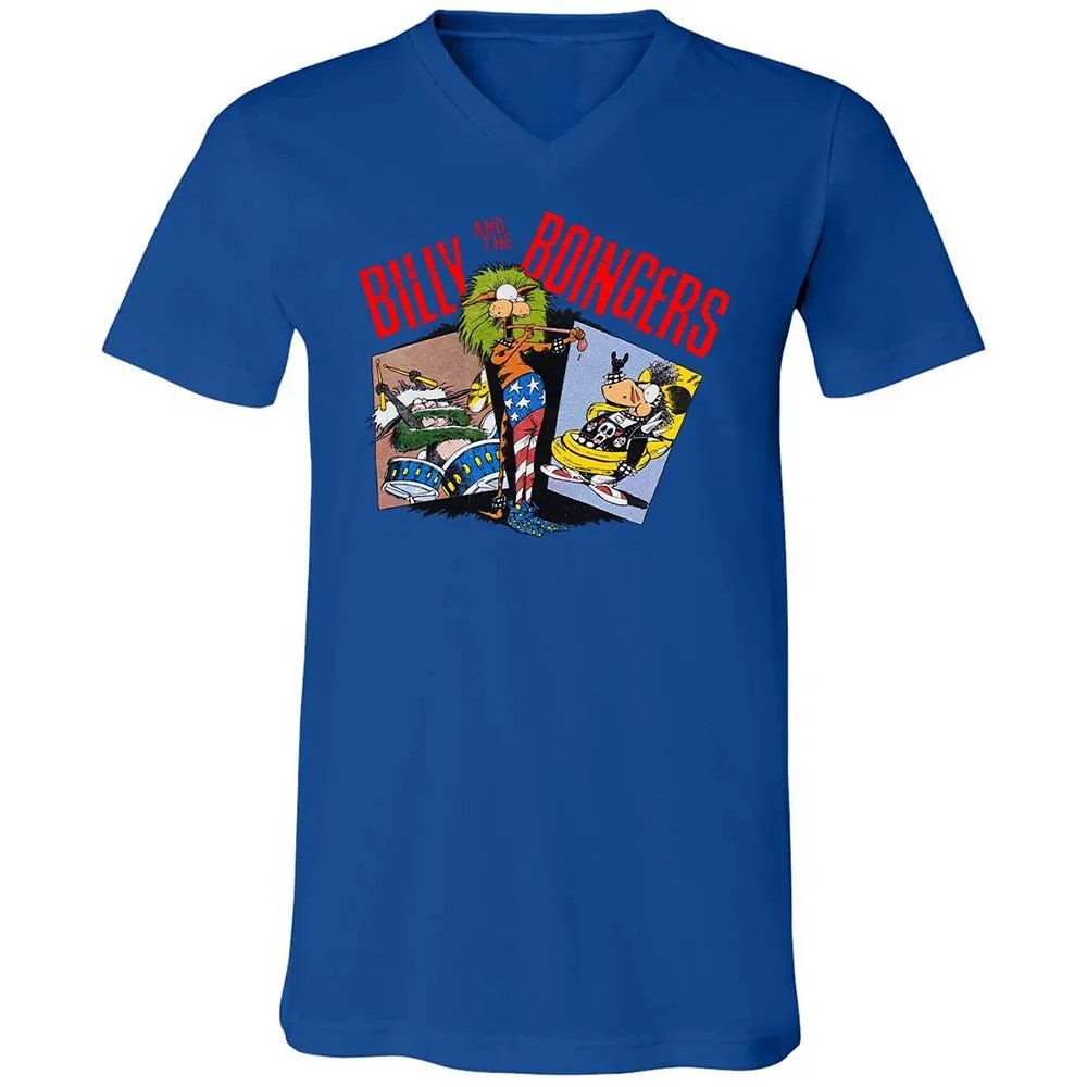 Unisex V-Neck T-Shirt - QX2GADAT - True Royal - 4
