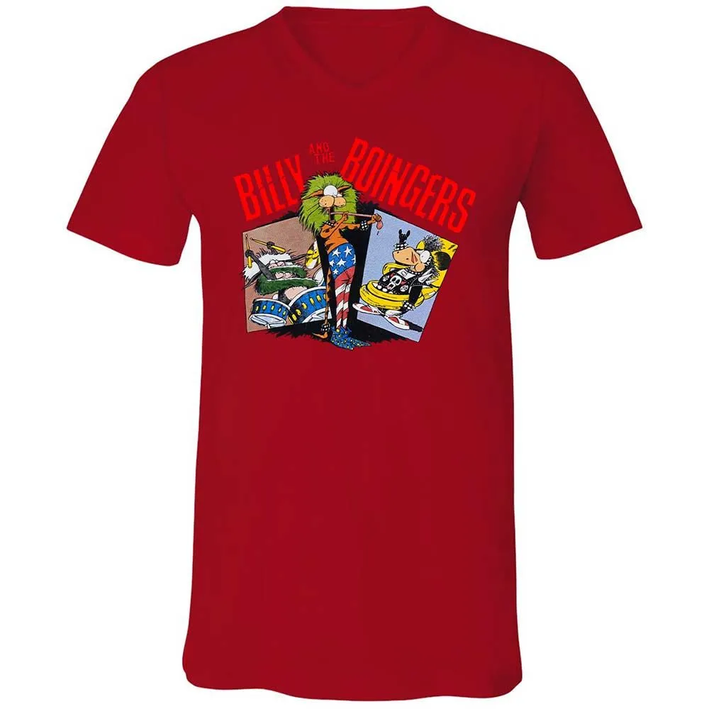 Unisex V-Neck T-Shirt - QX2GADAT - Red - 6