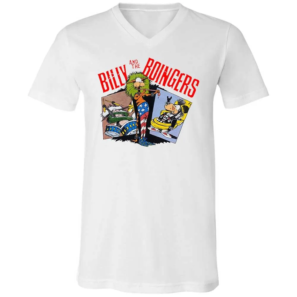 Unisex V-Neck T-Shirt - QX2GADAT - White - 16