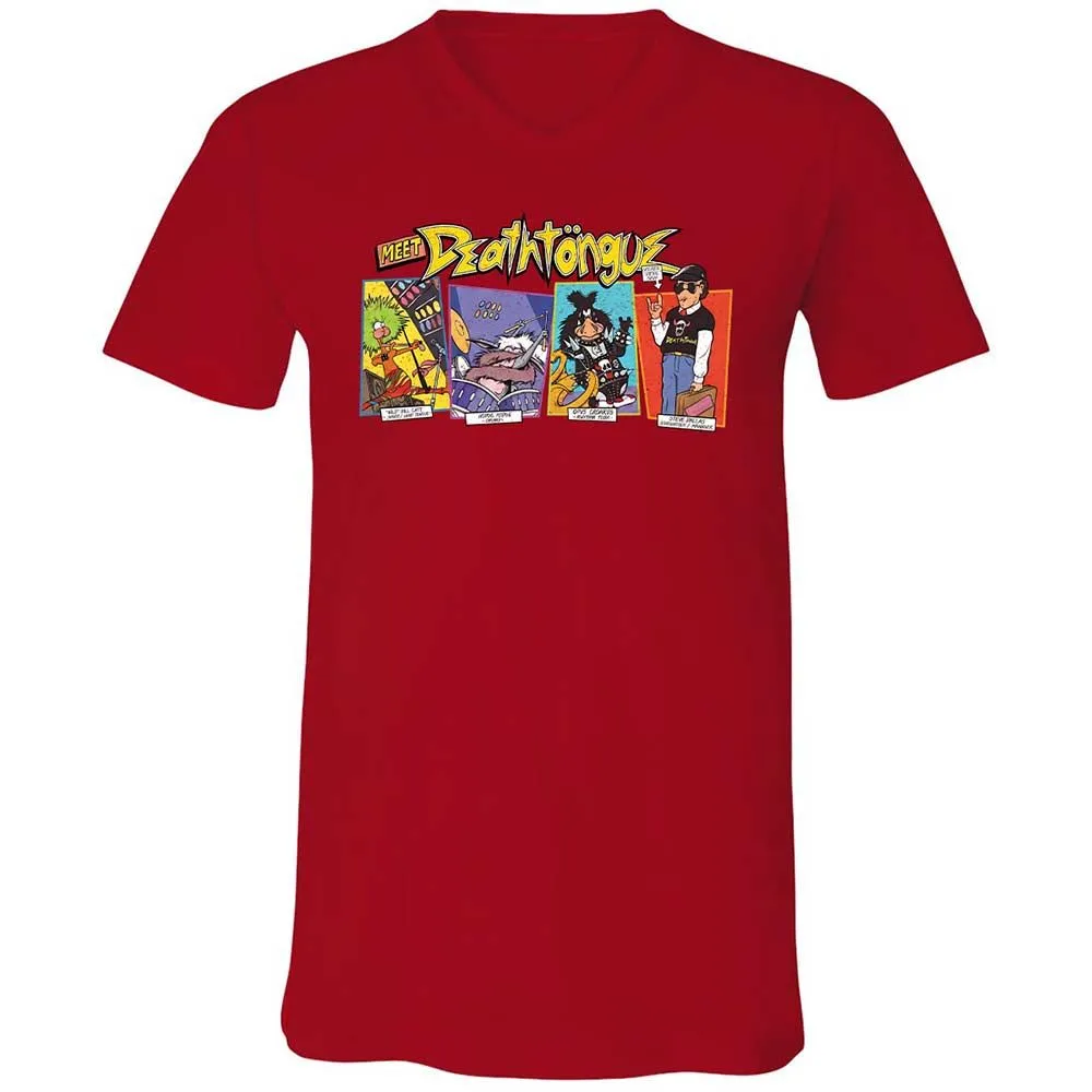 Unisex V-Neck T-Shirt - G6F9M4P6 - Red - 6