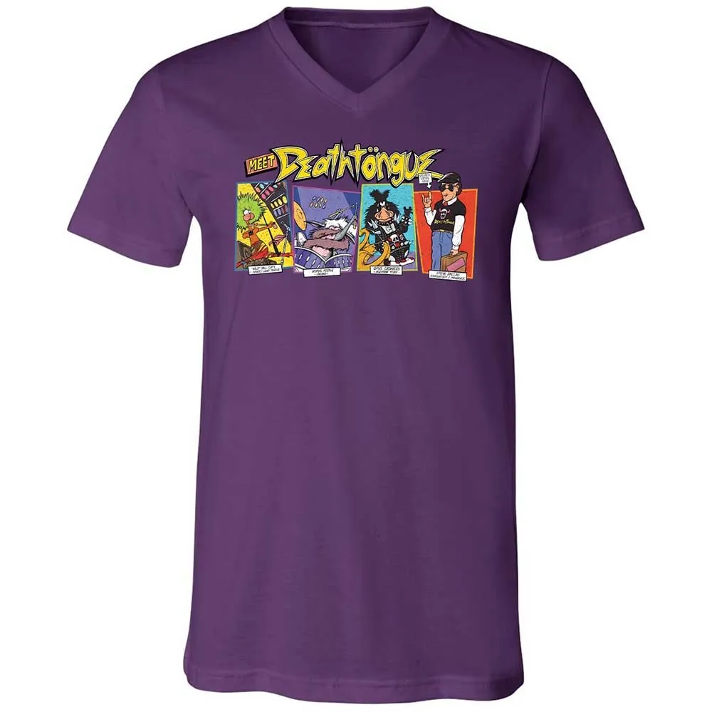 Unisex V-Neck T-Shirt - G6F9M4P6 - Team Purple - 10