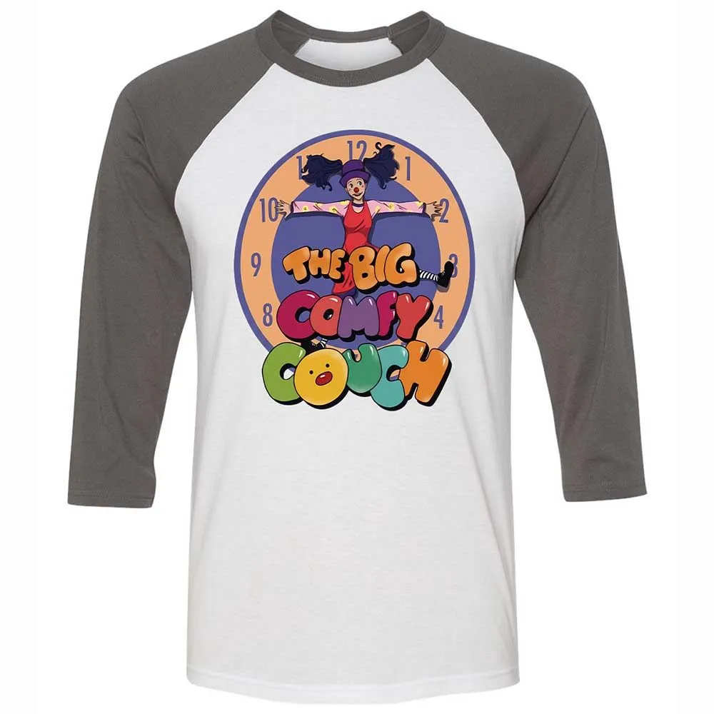 Unisex 3/4 Baseball Tee - 4D3B2EBE - White/Asphalt - 2