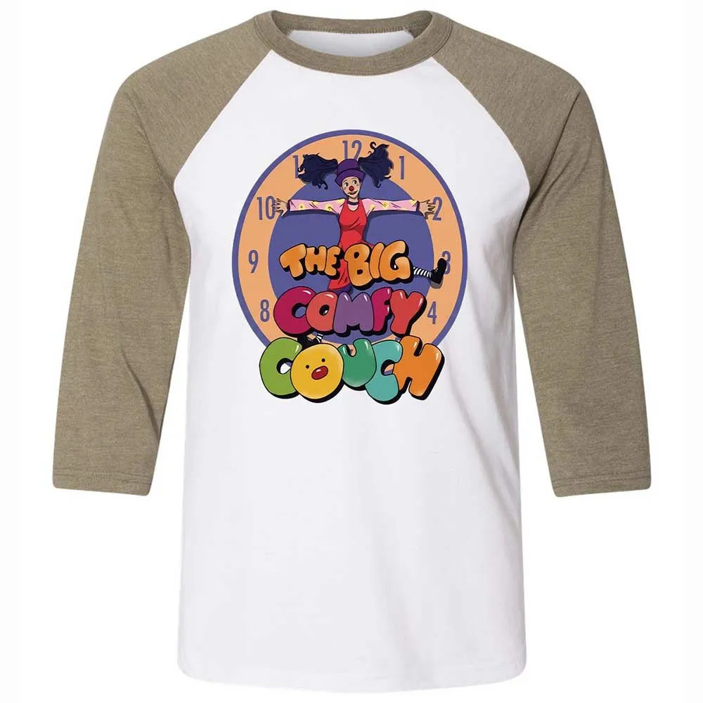 Unisex 3/4 Baseball Tee - 4D3B2EBE - White/Heather Olive - 4