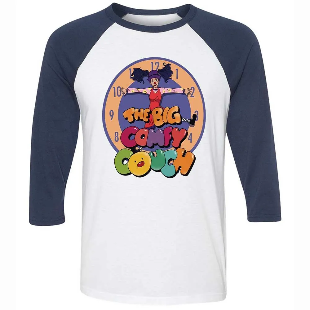 Unisex 3/4 Baseball Tee - 4D3B2EBE - White/Navy - 8