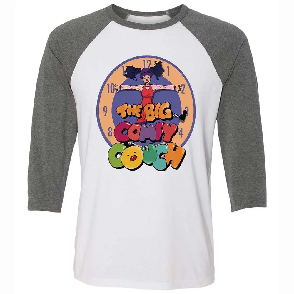 Unisex 3/4 Baseball Tee - 4D3B2EBE - White/Deep Heather - 11