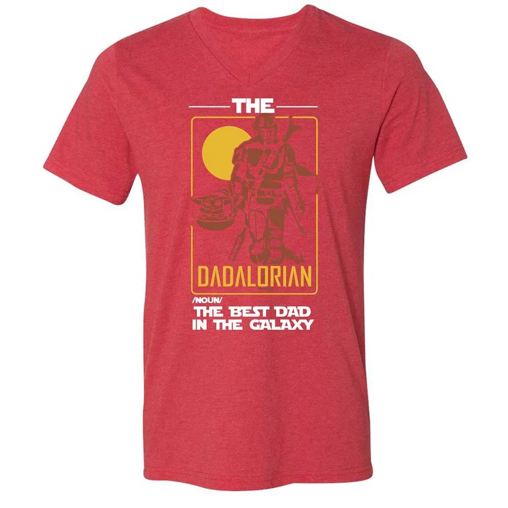 The Dadalorian The Best Dad In The Galaxy - Heather Red - 7