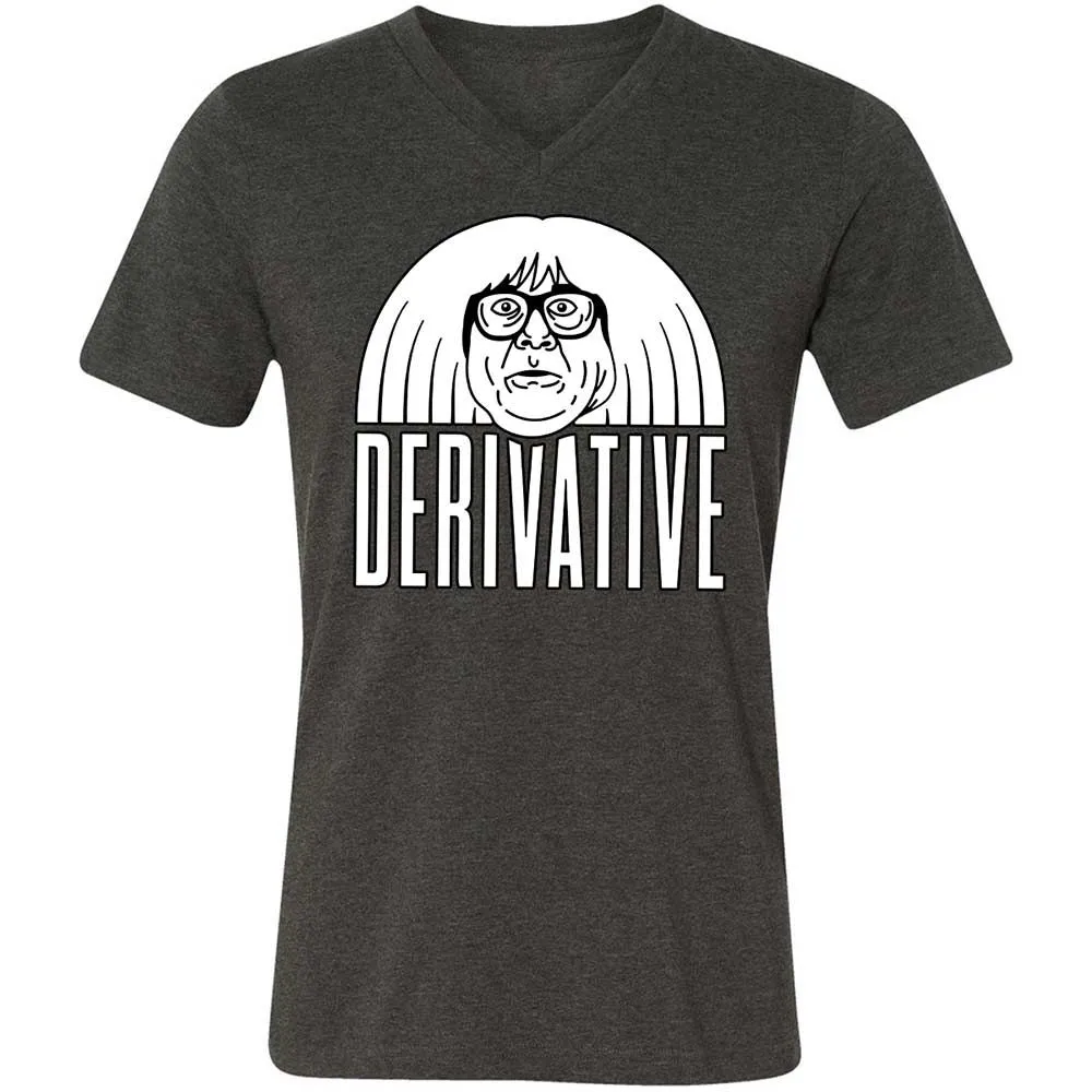 Unisex V-Neck T-Shirt - NCKZ2BPV - Dark Grey Heather - 9