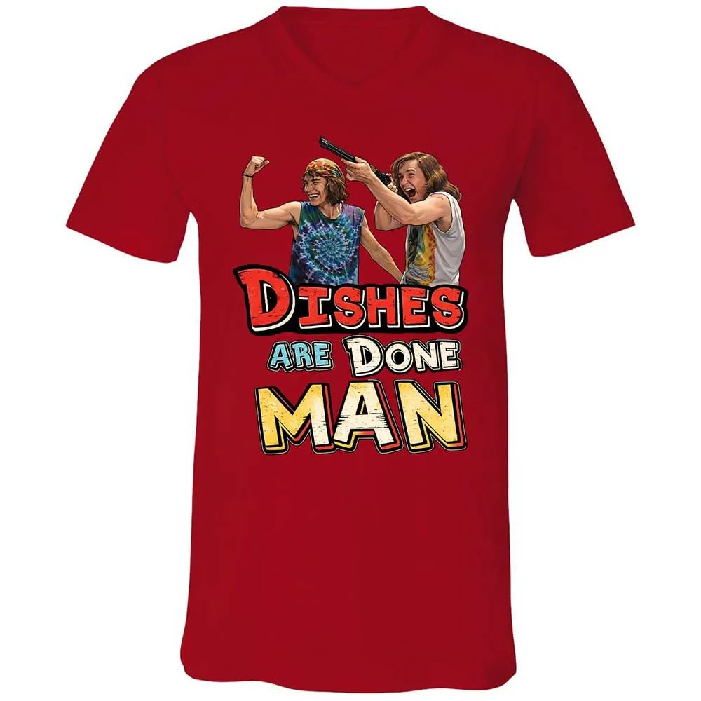 Unisex V-Neck T-Shirt - 3UWU8M86 - Red - 6