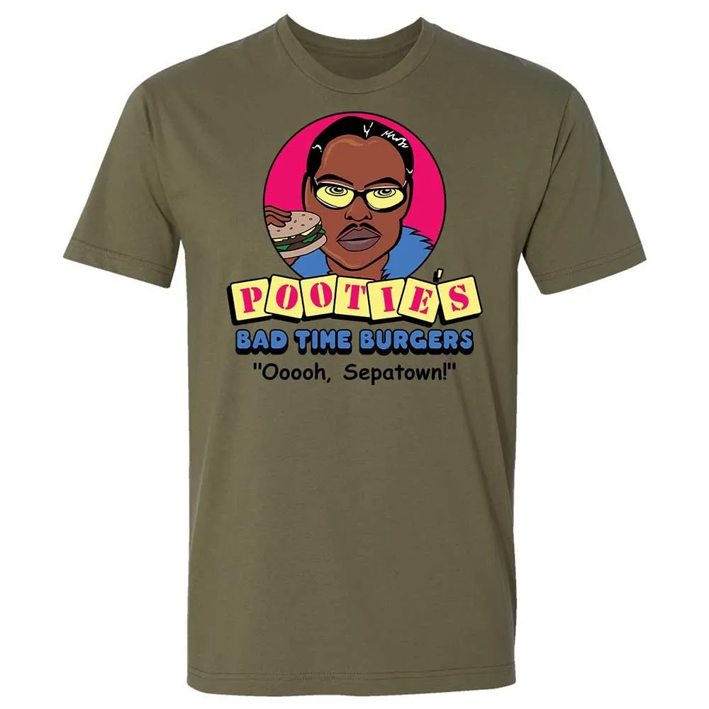 Pootie's Bad Time Burgers - Military Green - 12