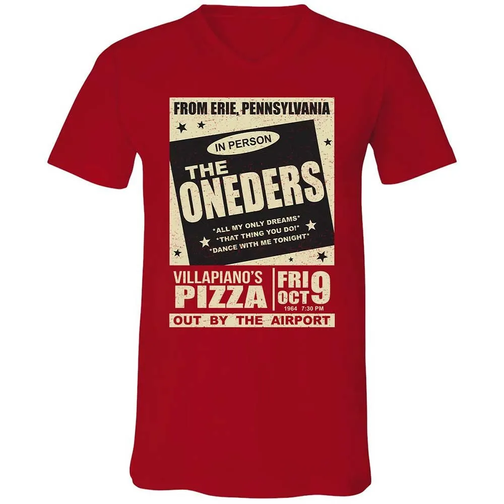 Unisex V-Neck T-Shirt - 7VVKFDQY - Red - 6