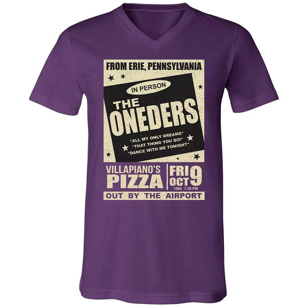 Unisex V-Neck T-Shirt - 7VVKFDQY - Team Purple - 10
