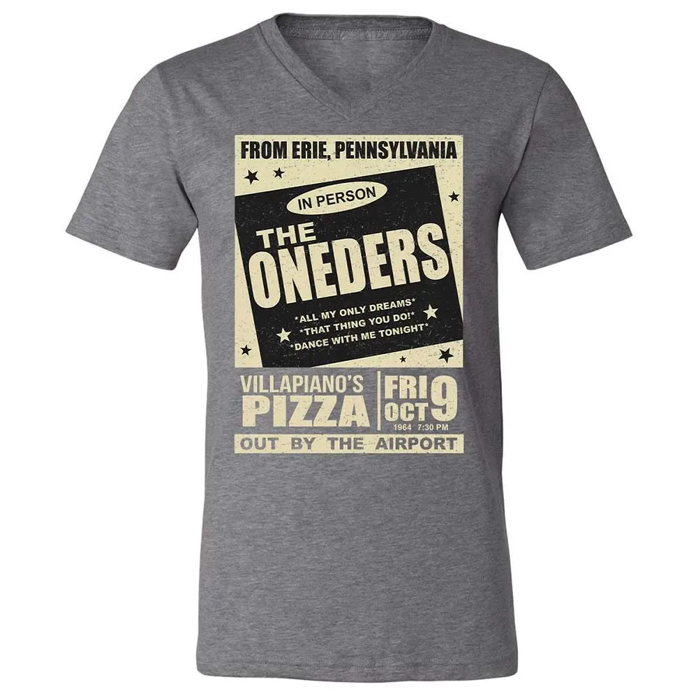 Unisex V-Neck T-Shirt - 7VVKFDQY - Deep Heather - 14