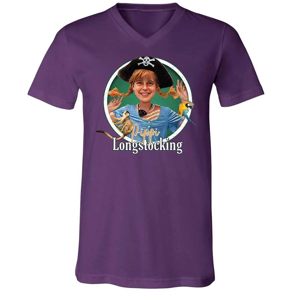 Unisex V-Neck T-Shirt - HH3Y2VEV - Team Purple - 10