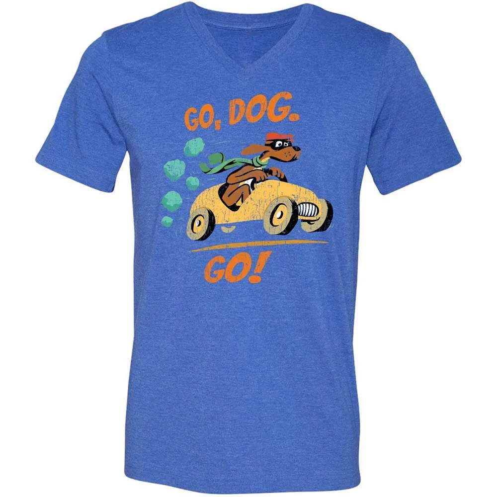 Unisex V-Neck T-Shirt - 8ZFN8ZY3 - Heather True Royal - 5