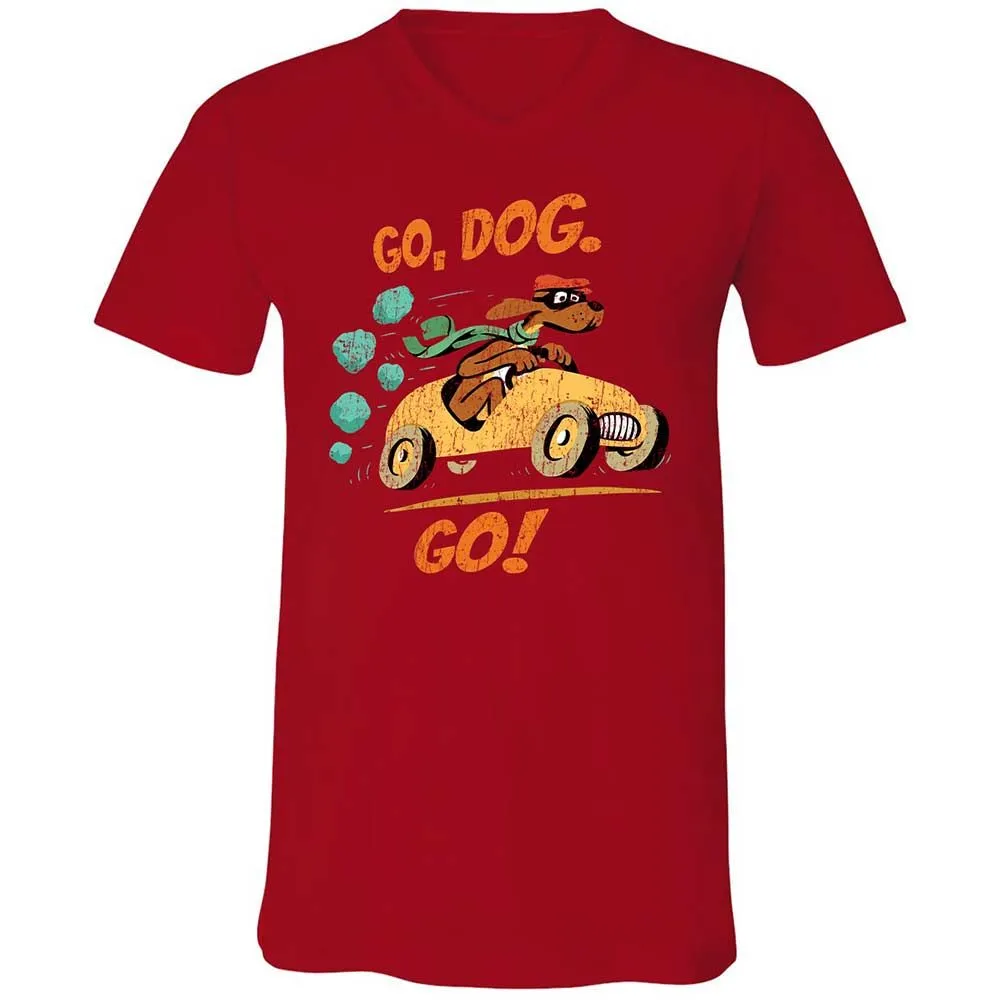 Unisex V-Neck T-Shirt - 8ZFN8ZY3 - Red - 6