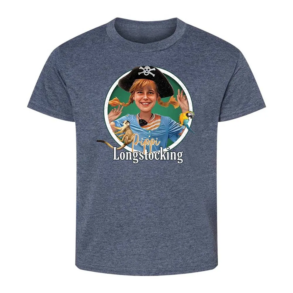 Kids T-Shirt - 8JP27VGN - Heather Navy - 9