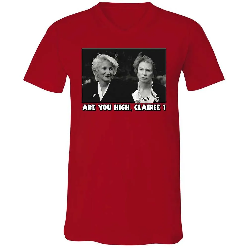 Unisex V-Neck T-Shirt - 3WRQ547M - Red - 6
