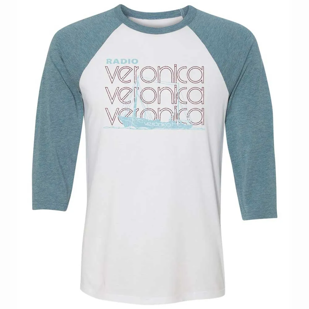 Unisex 3/4 Baseball Tee - PN4N9BB5 - White/Denim - 3