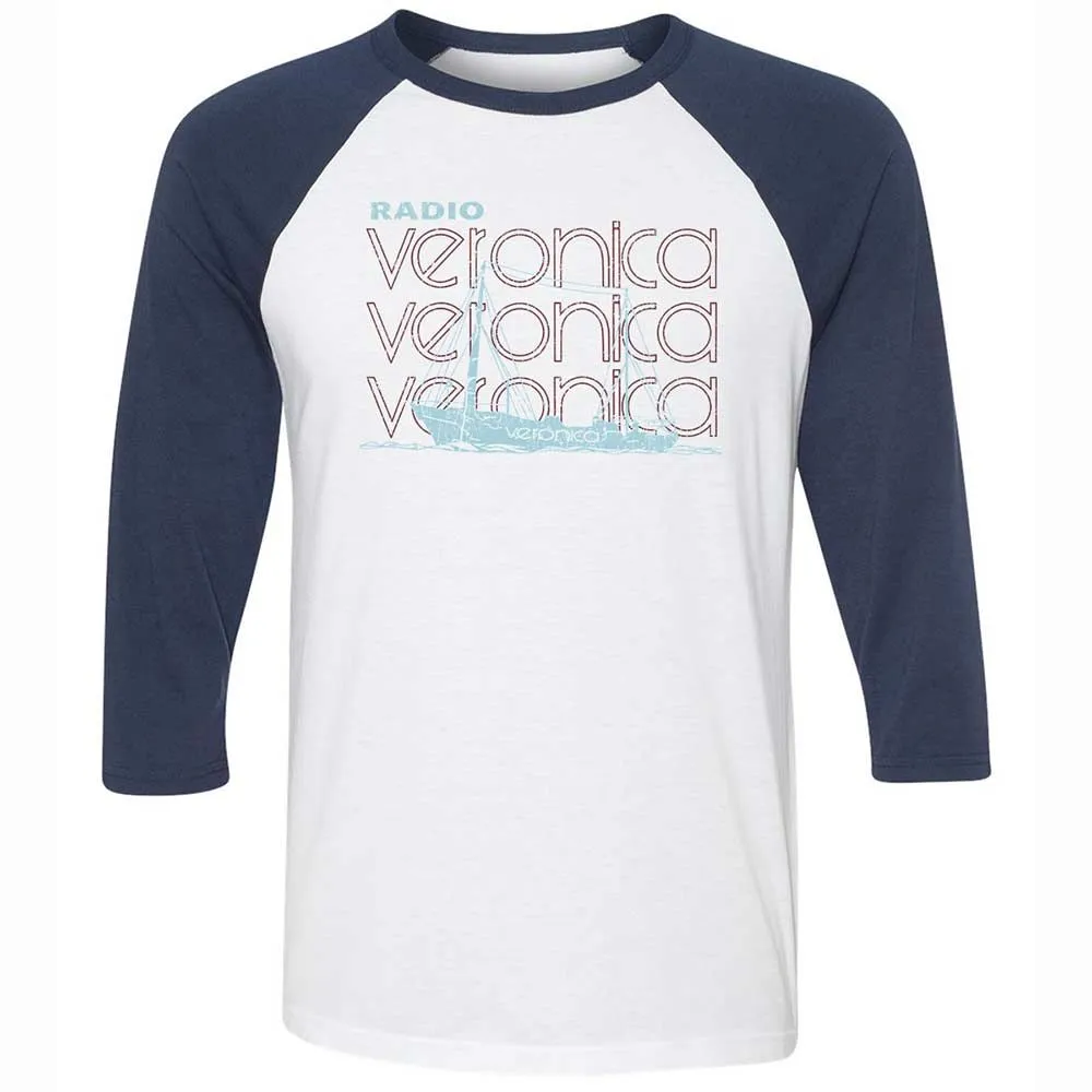 Unisex 3/4 Baseball Tee - PN4N9BB5 - White/Navy - 8