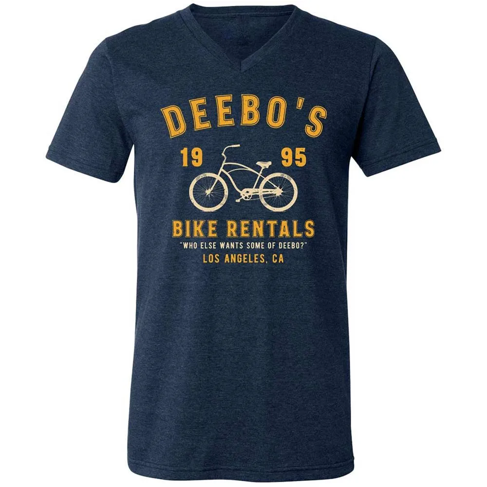 Unisex V-Neck T-Shirt - AVAVKTK1 - Heather Navy - 3