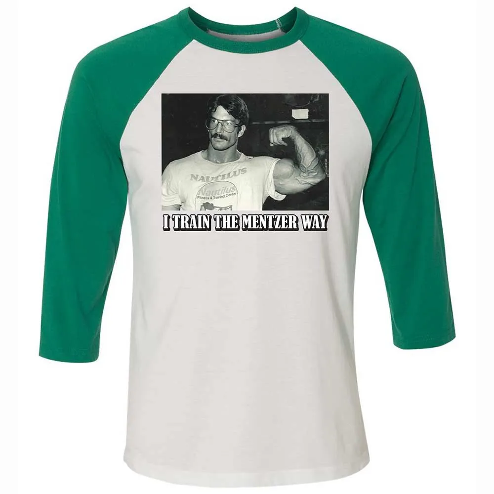 Unisex 3/4 Baseball Tee - A8YLVXX5 - White/Kelly - 6
